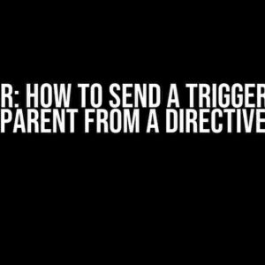 Angular: How to Send a Trigger to the Parent from a Directive