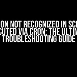 Python Not Recognized in Scripts Executed via Cron: The Ultimate Troubleshooting Guide