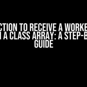 VBA Function to Receive a Workbook and Return a Class Array: A Step-by-Step Guide